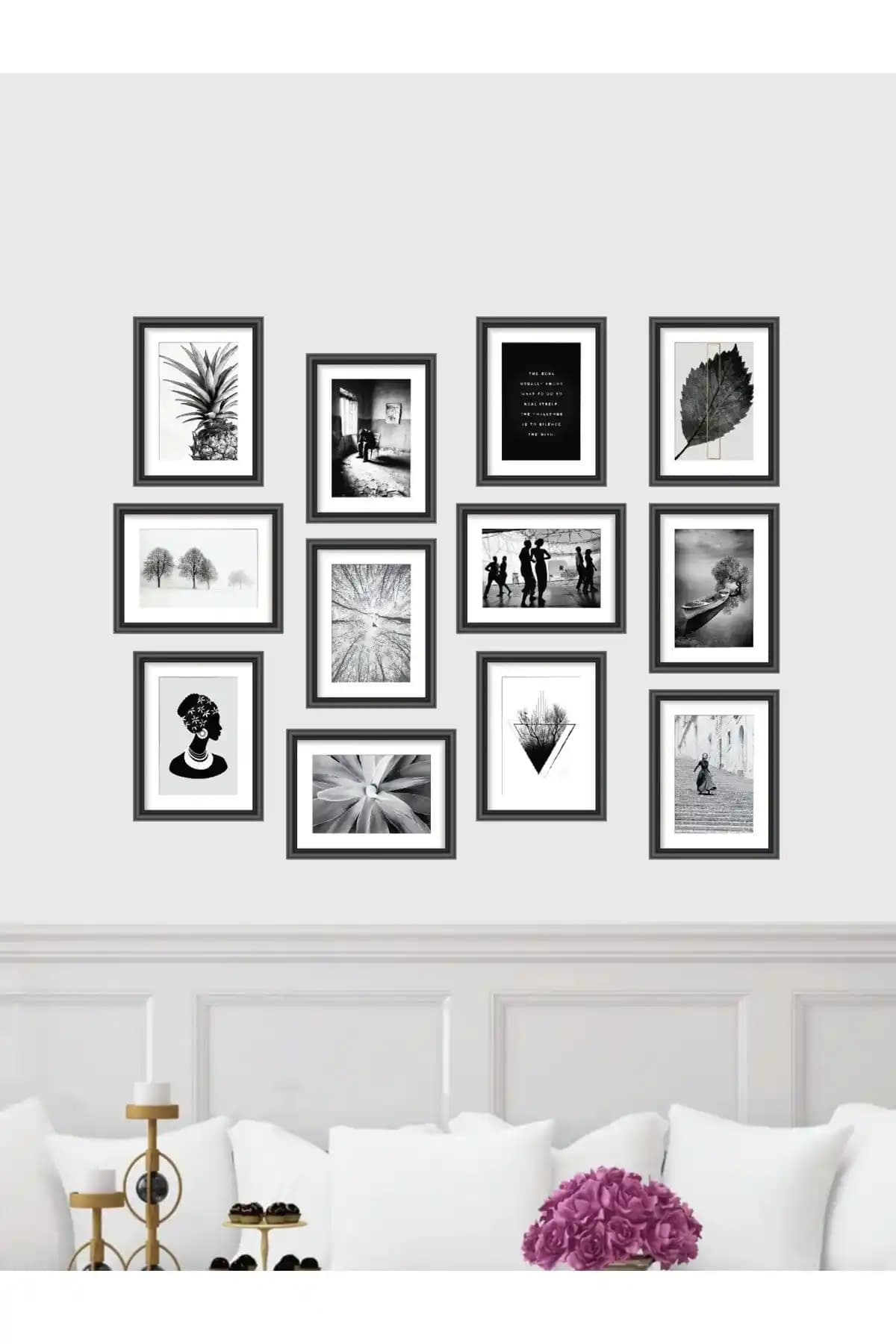 Tooall Modern Tarz 12 Parçalı MDF Tablo ile Modern ve Şık İç Mekan Dekorasyonu