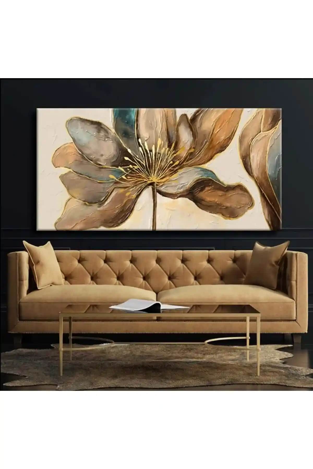 TRADE AYS Cennet Çiçeği Kanvas Duvar Tablosu Modern ve Dayanıklı Dekoratif Sanat Eseri