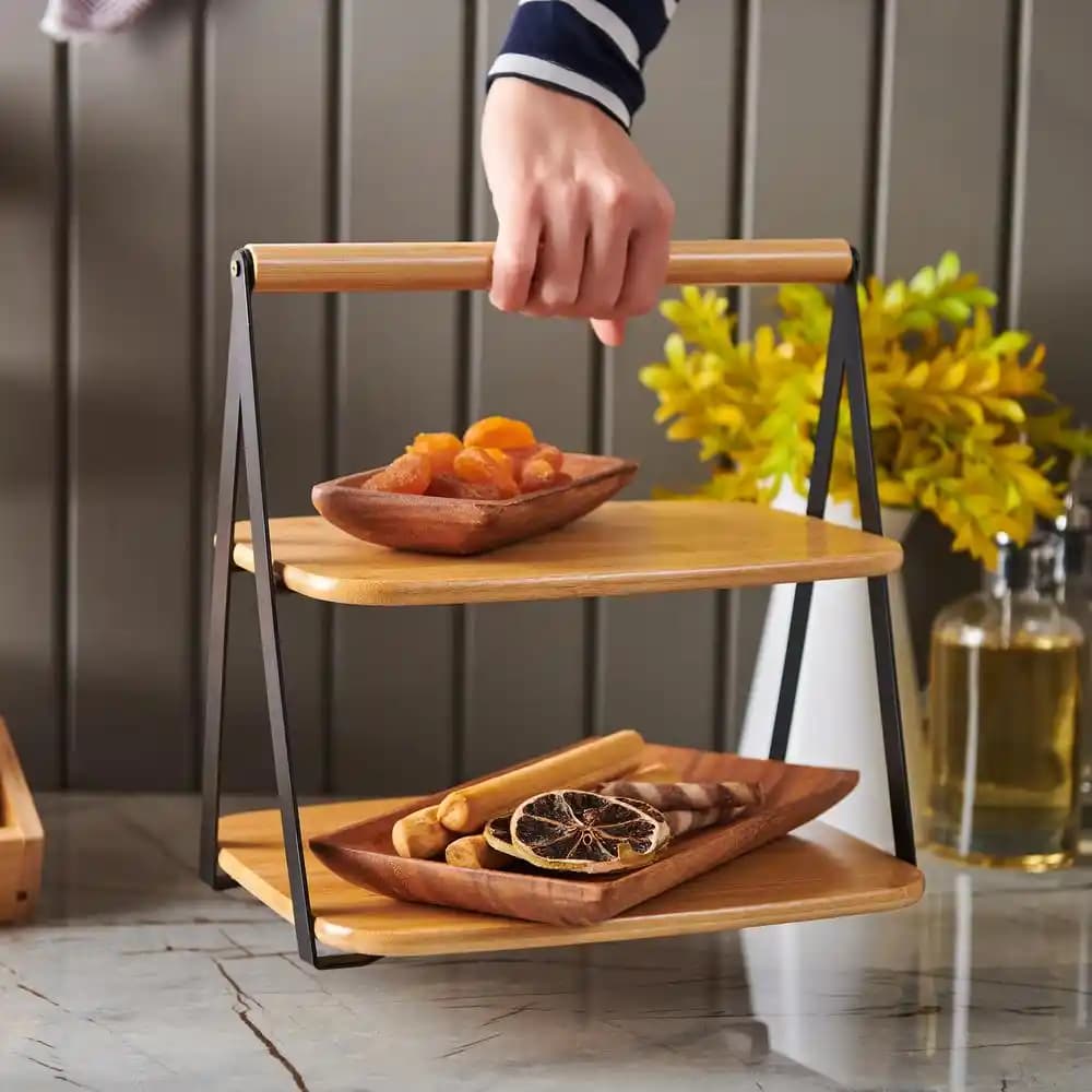 2 Katlı Sunumluklar ile Sofralarınıza Şıklık ve İşlevsellik Katın