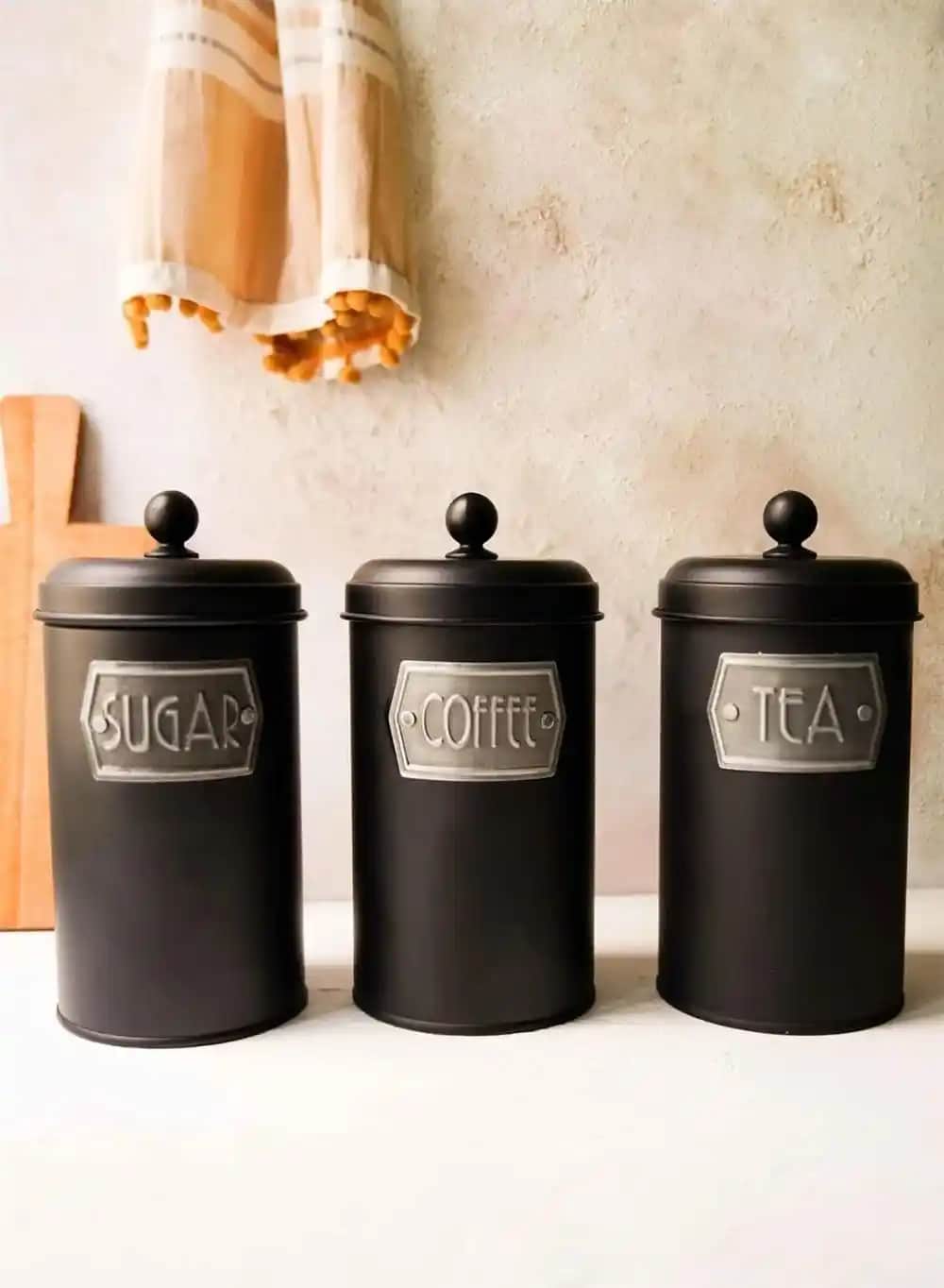 3'lü Çay Kahve Şeker Kavanozu Setleri ile Modern ve Şık Mutfak Dekorasyonu