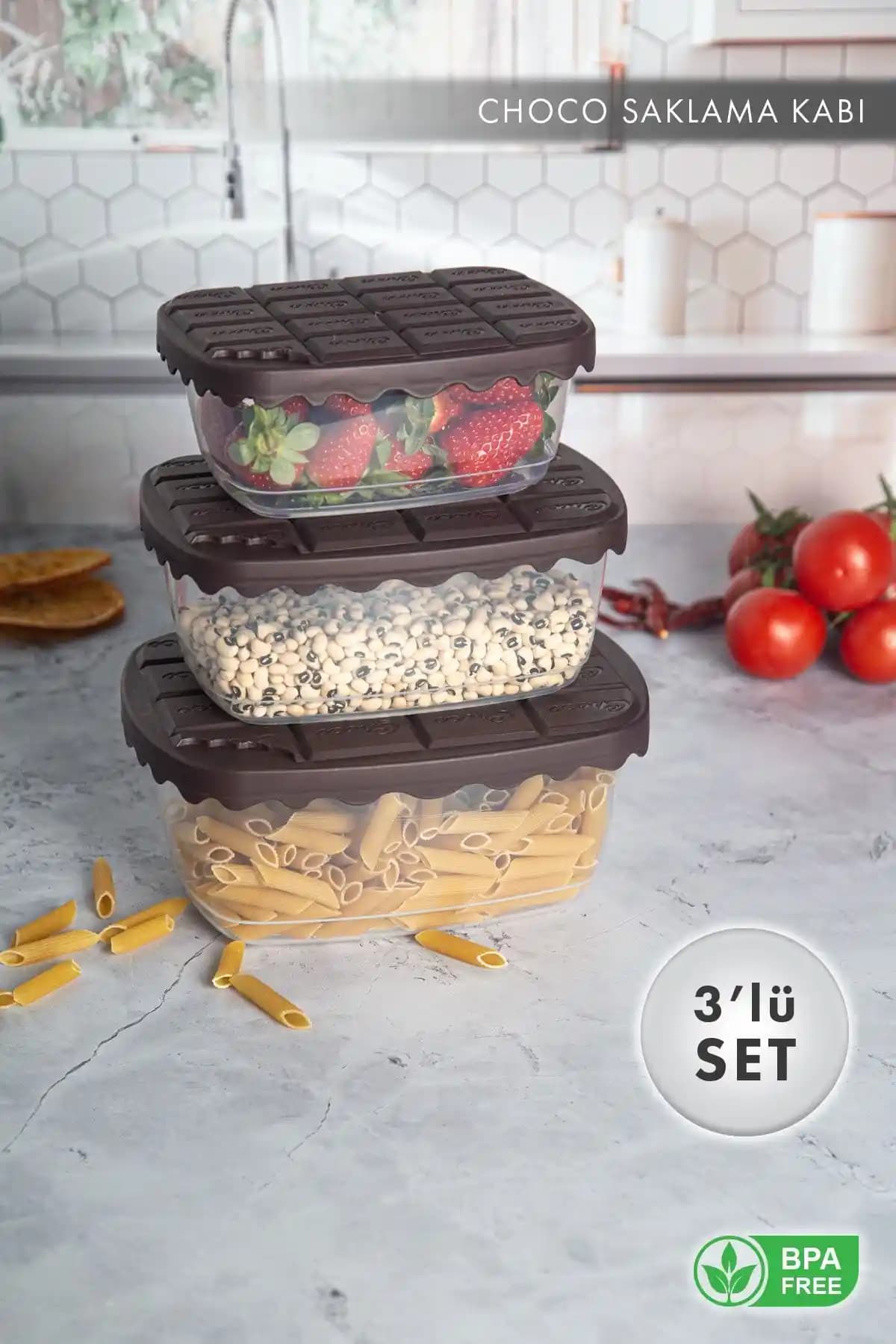 3’lü saklama kaplarıyla yaşam alanlarınızı şık ve fonksiyonel hale getirin