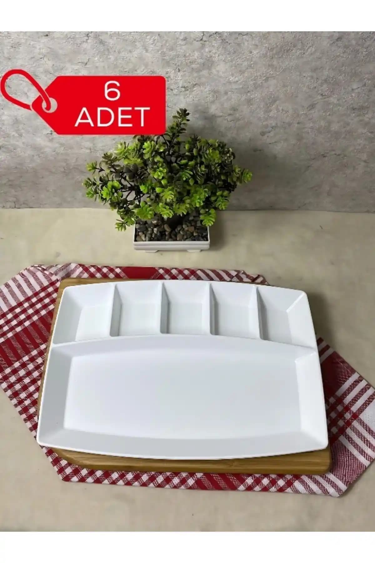 6 Bölmeli Kahvaltı Tabağı ile Dekorasyon ve Fonksiyonelliğin Güçlü Buluşması