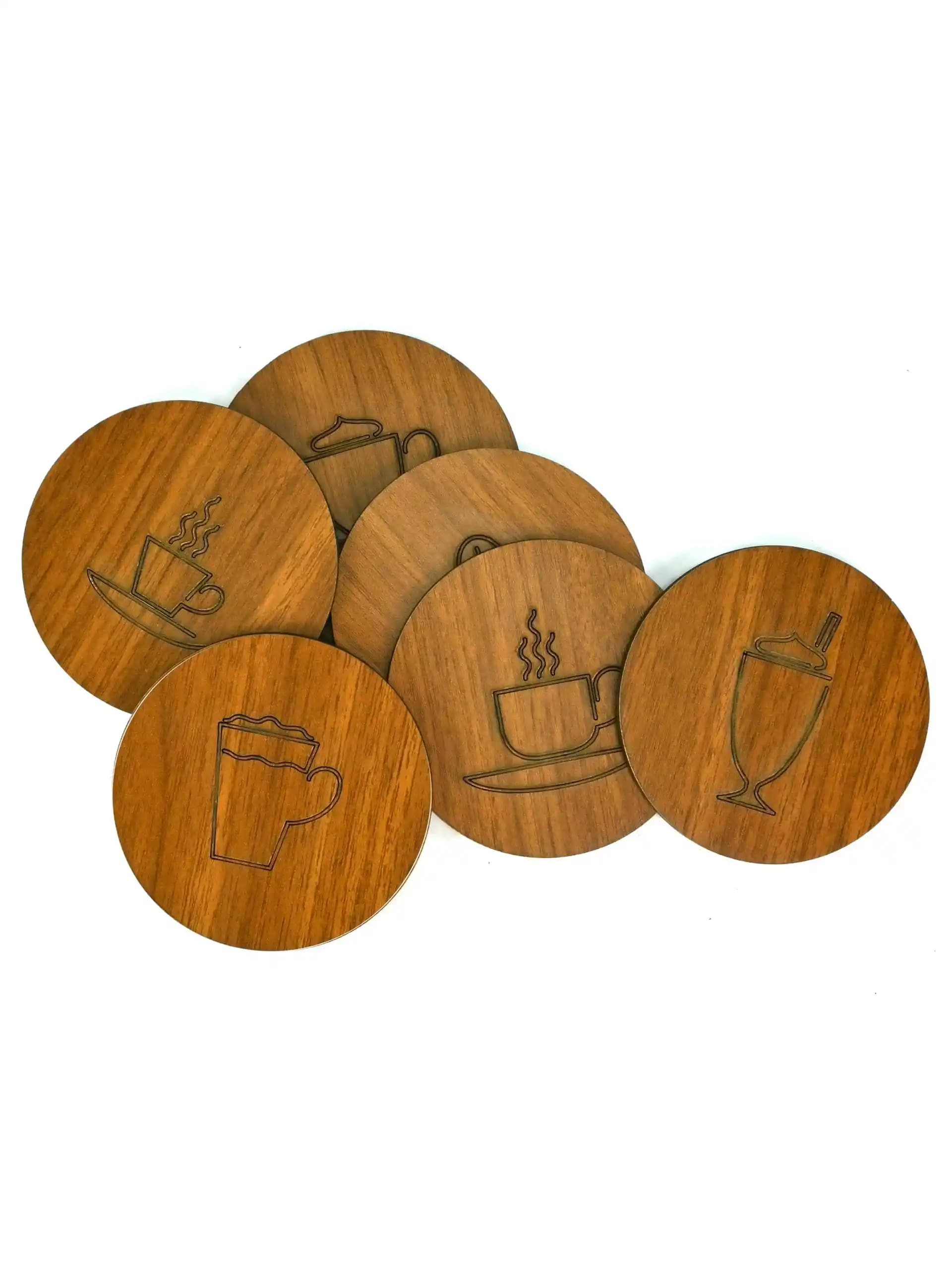 Ahşap Kahve Altlıklarıyla Dekorasyonunuza Zarif ve İşlevsel Bir Dokunuş