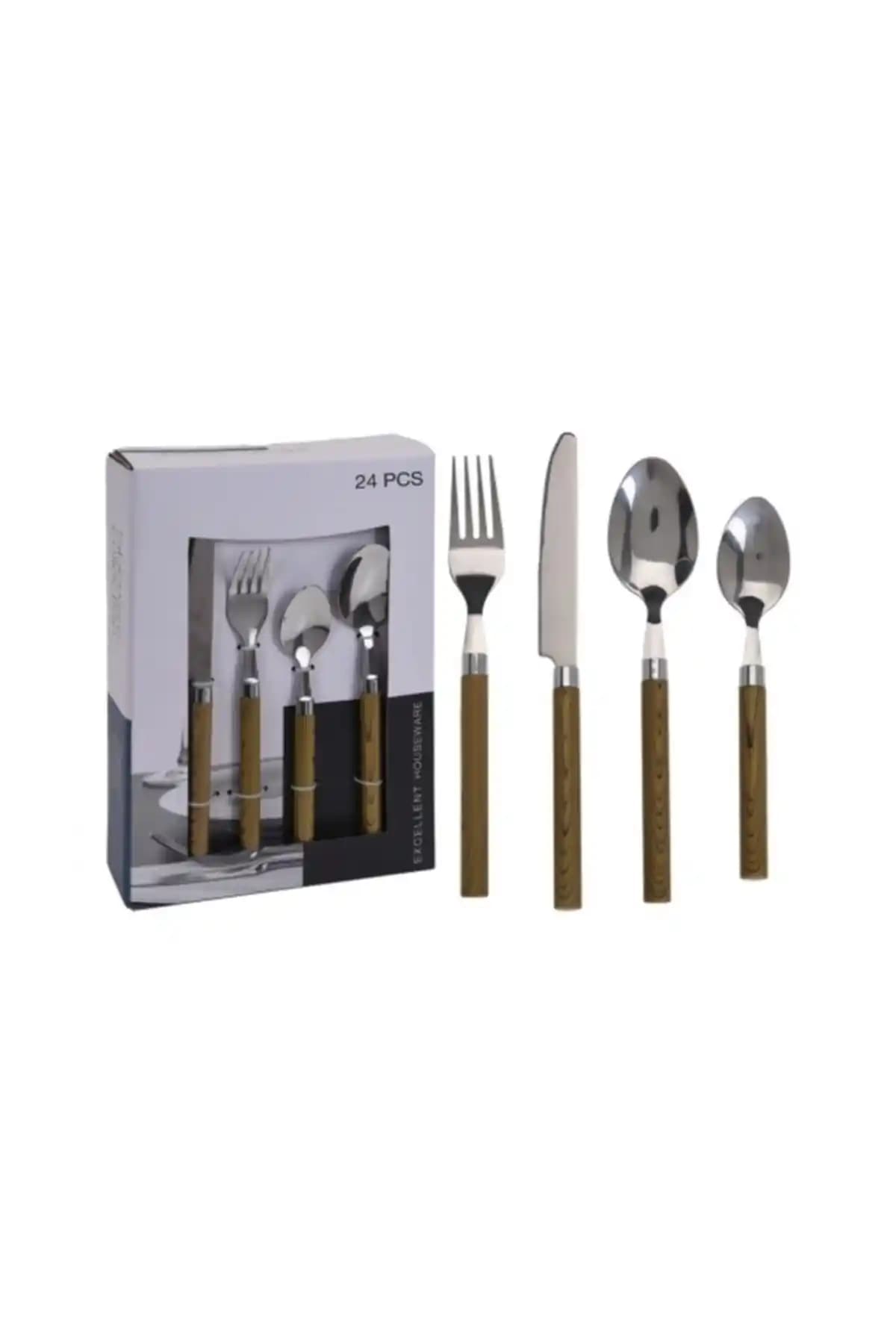 Ahşap Saplı Çatal Bıçak Takımı ile Şık ve Doğal Sofra Düzenleri Yaratın