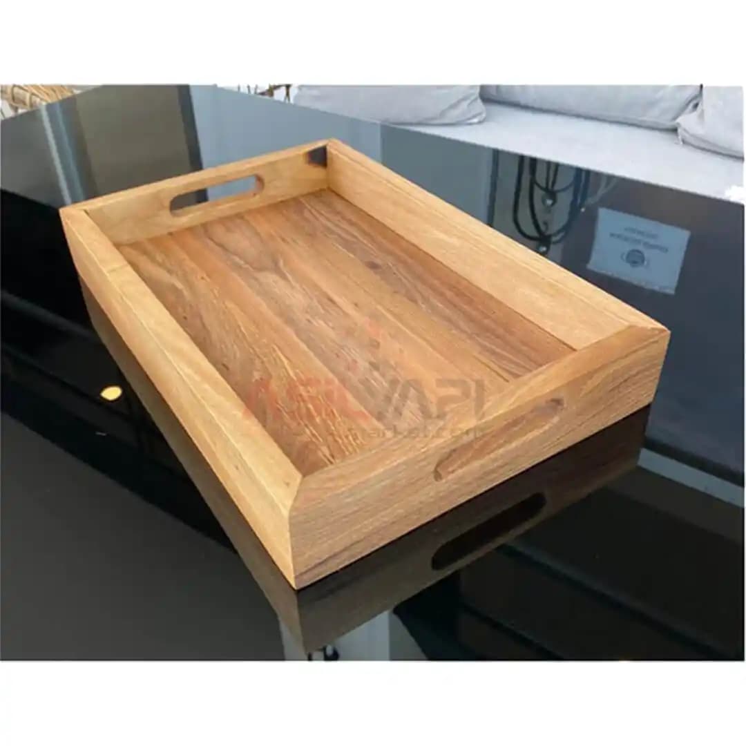 Ahşap Sunumluk Tepsi: Dekorasyon ve Mobilyada Sıcaklık ve Şıklığın Anahtarı