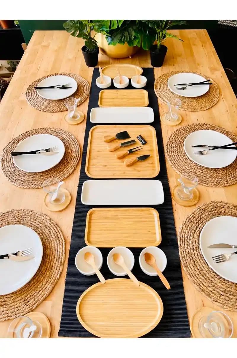 Bambu Porselen Kahvaltı Takımı ile Doğal ve Şık Mutfak Dekorasyonu Rehberi