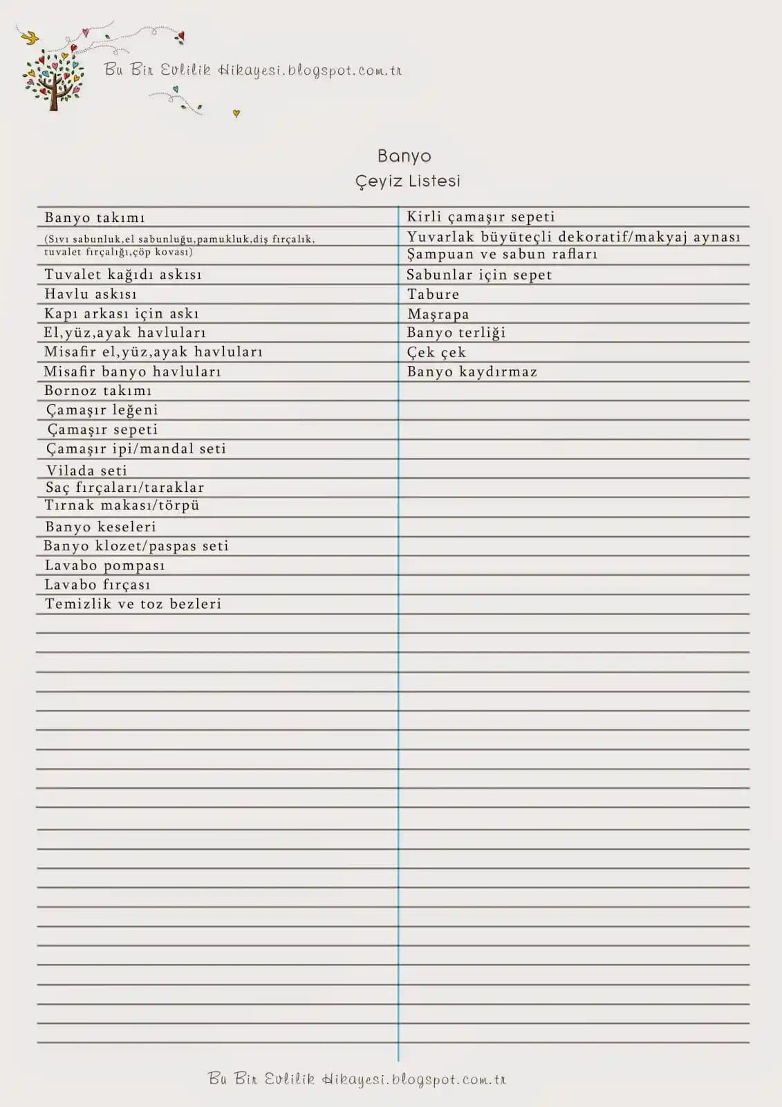 Banyo Çeyiz Listesi: Fonksiyonel ve Estetik Mobilya ve Dekorasyon Seçenekleri