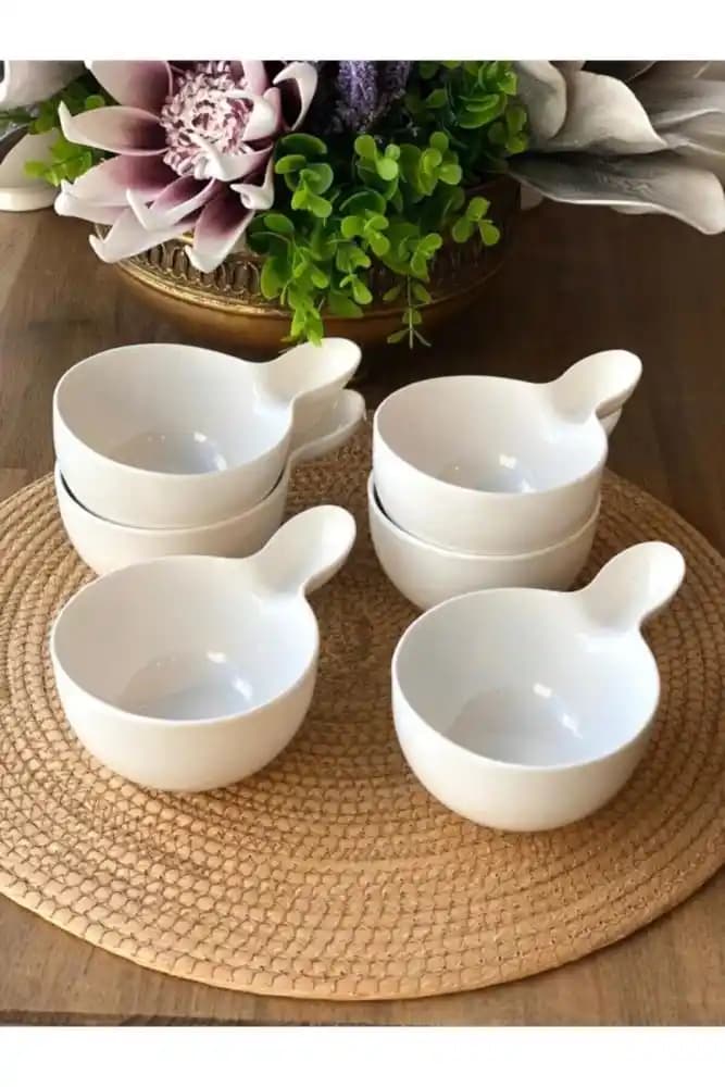 Beyaz Porselen Kase: Modern ve Zarif Dekorasyon ile Şıklık Yaratın