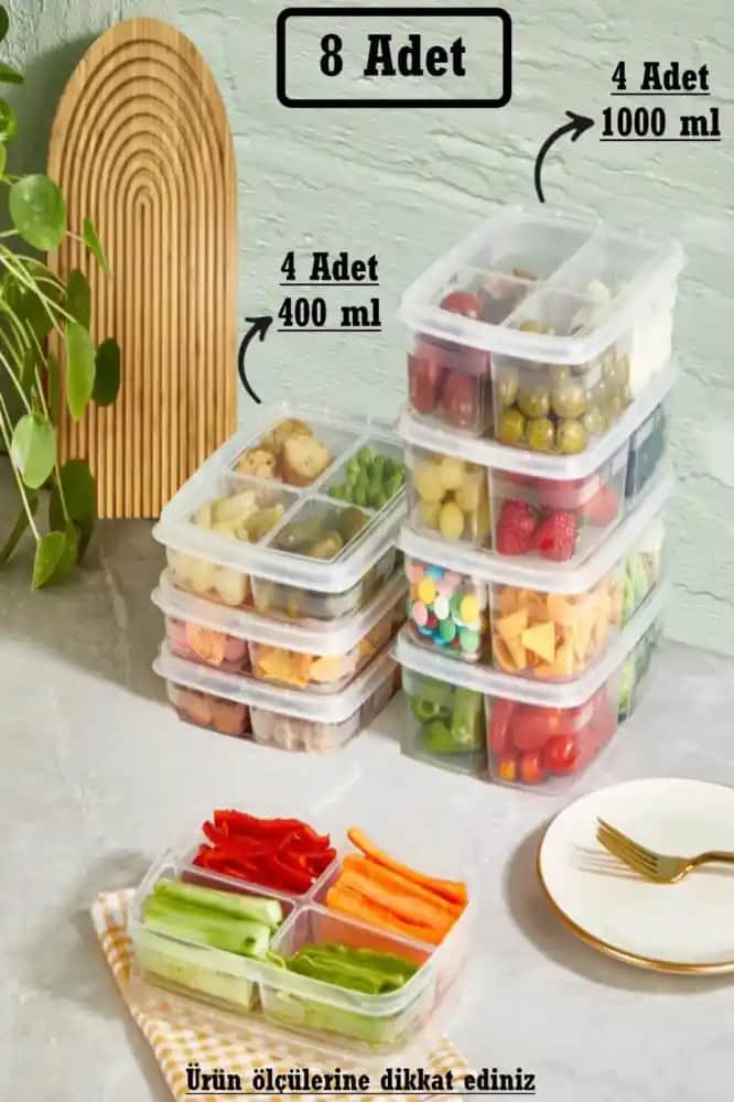 Bölmeli Saklama Kapları ile Fonksiyonel ve Estetik Düzen Çözümleri