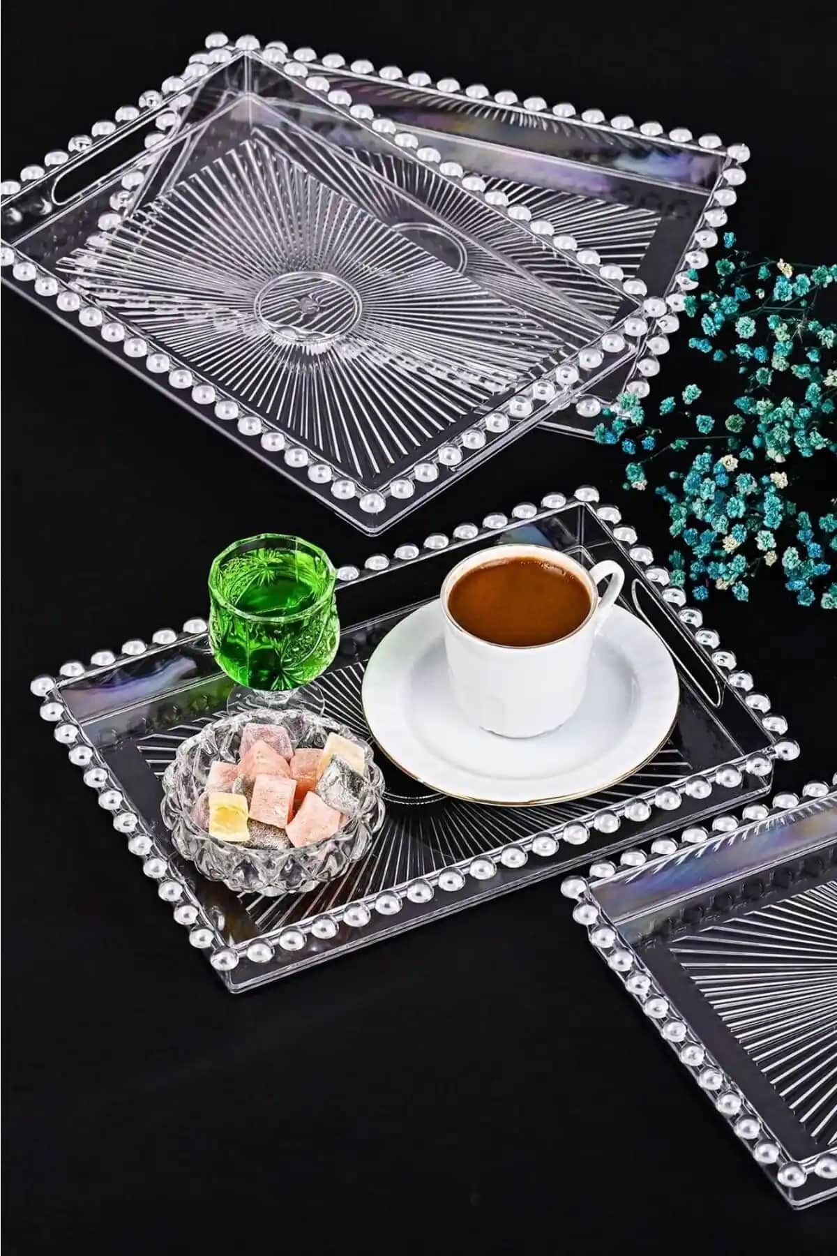 Boncuklu Sunum Tepsisi: Dekorasyonda Zarafet ve İşlevsellik İçin Modern Seçenekler