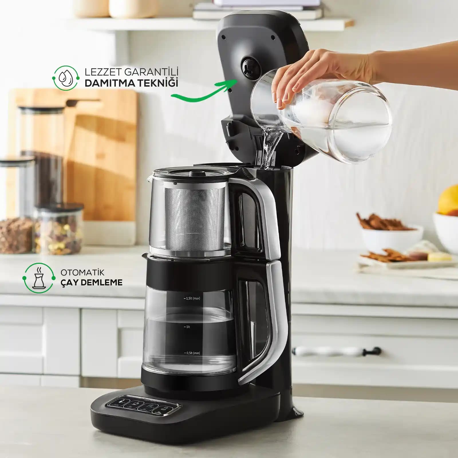 Cam Kahve Makinesi ile Mutfak Dekorasyonunda Estetik ve Fonksiyonellik Bir Arada