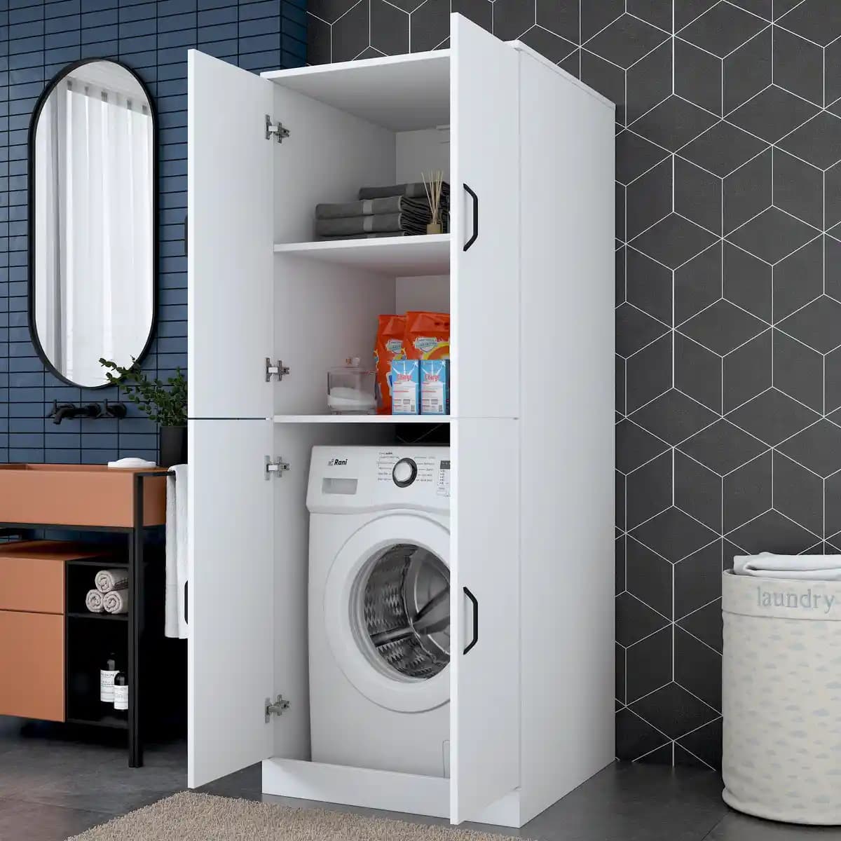 Çamaşır Makinesi Dolabı Seçenekleri ve Dekorasyon İpuçları