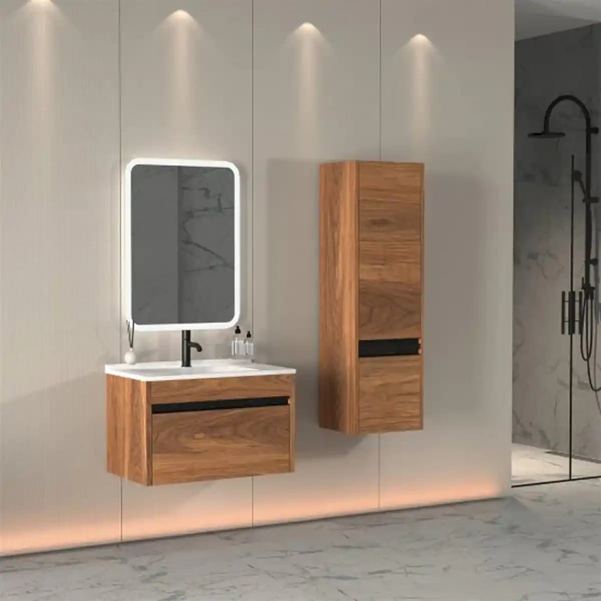 Ceviz Rengi Banyo Dolabı Seçenekleri ve Modern Dekorasyon İpuçları