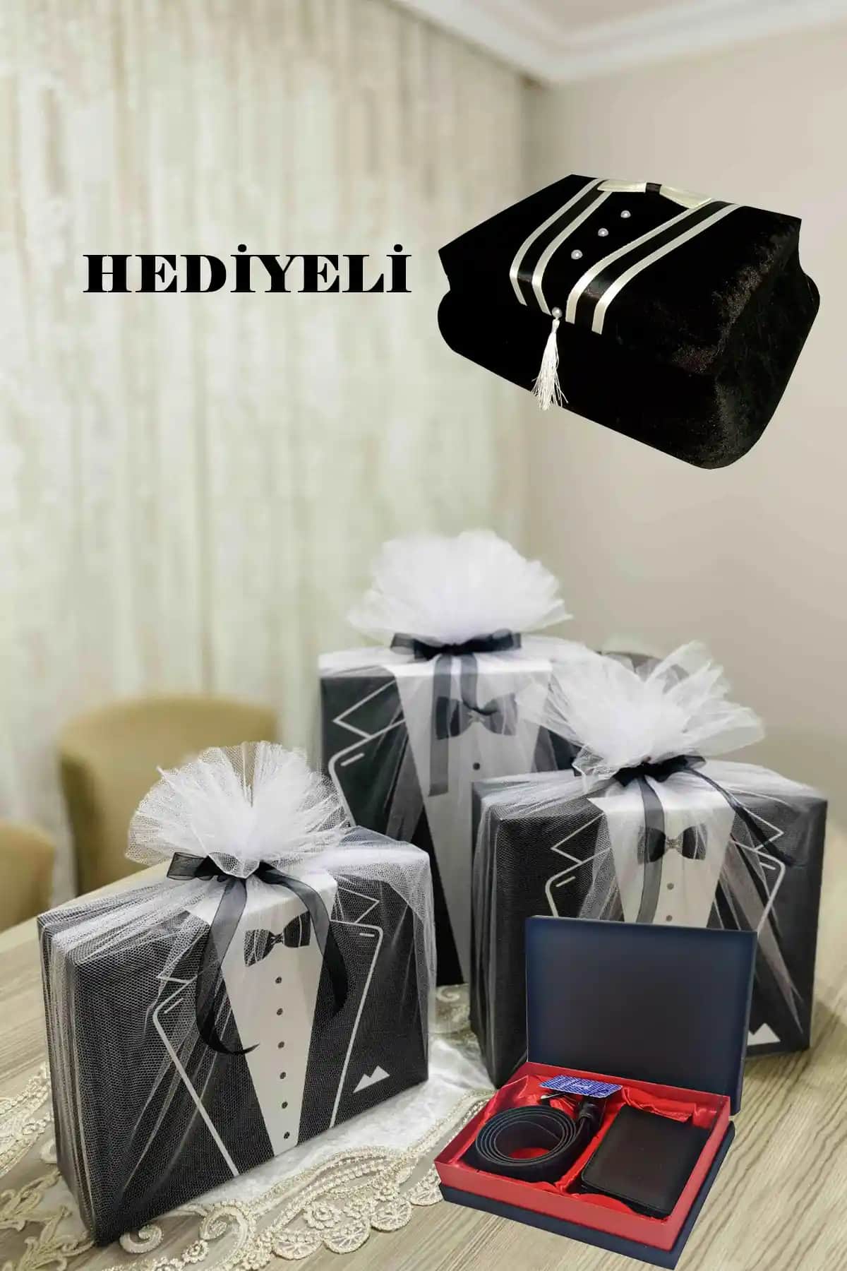 Damat Traş Seti Süslemesi ile Düğün Gününüzde Şıklık ve Zarafeti Yakalayın