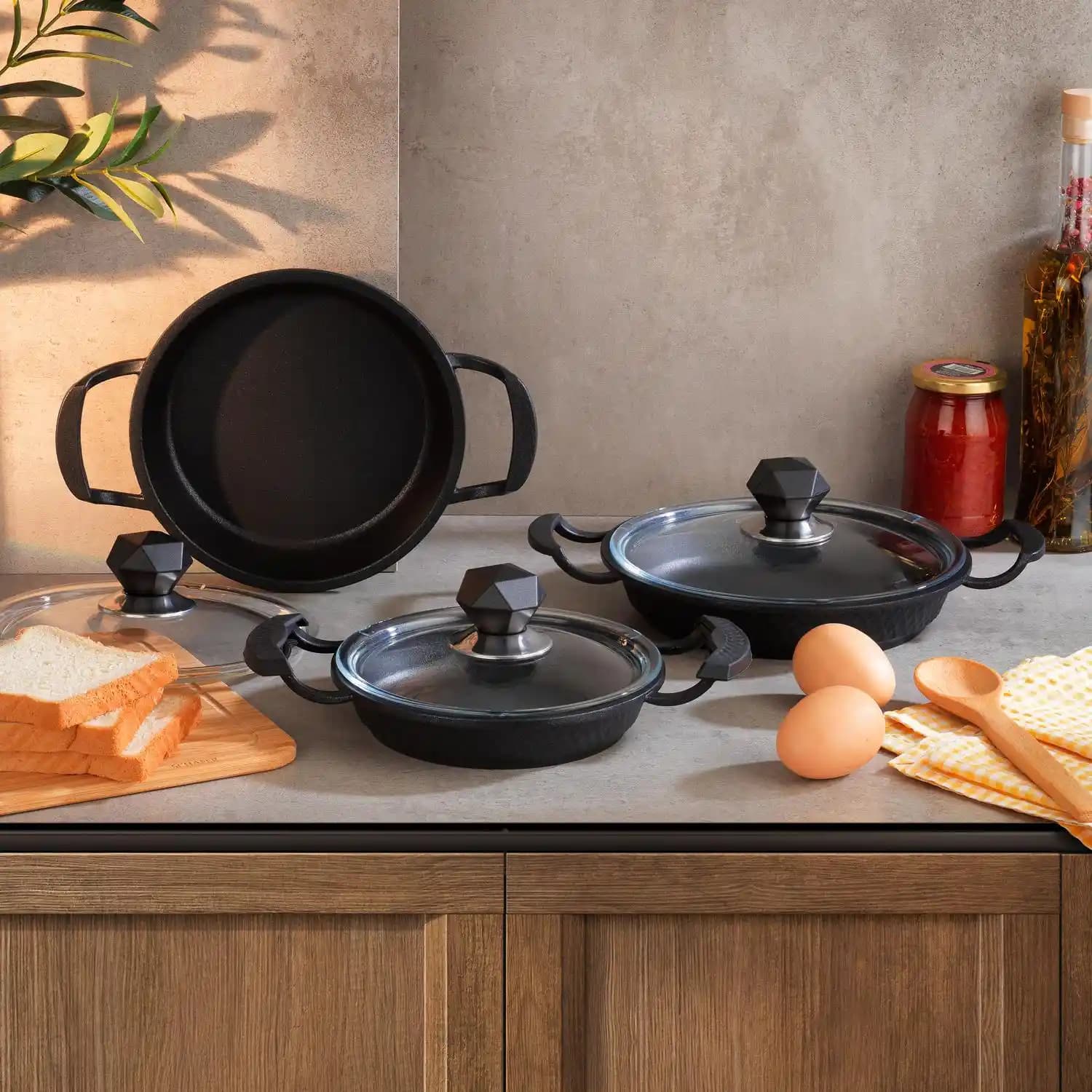 Döküm Sahan Setleri ile Endüstriyel Dekorasyonun Şıklığını Yakalayın