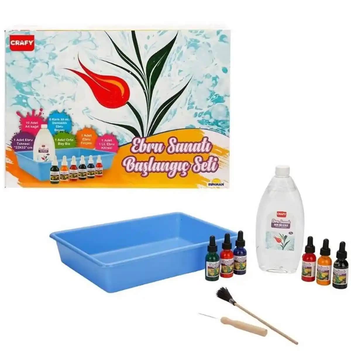 Ebru Sanatı Başlangıç Seti ile Geleneksel Türk Sanatını Modern Dekora Taşıma