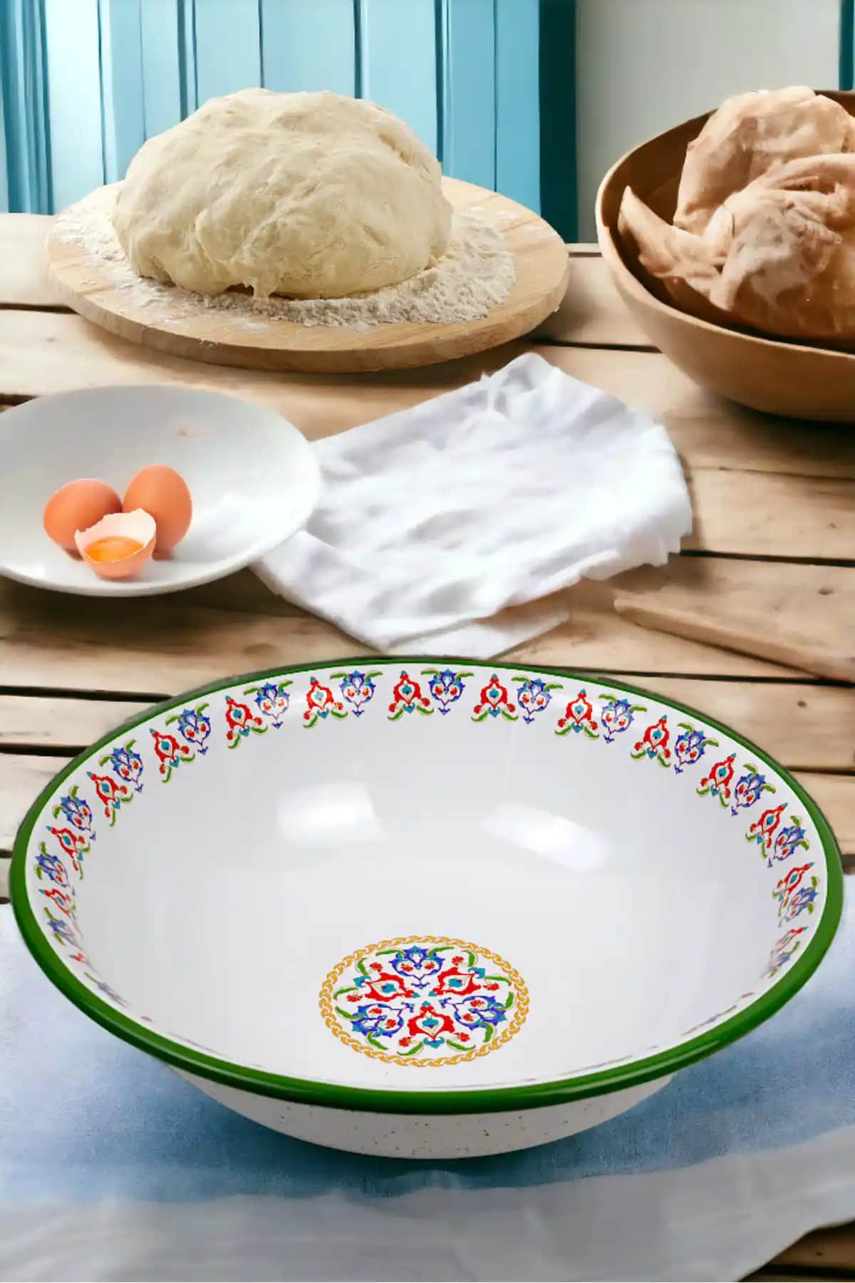 Emaye Hamur Yoğurma Kabı ile Mutfakta Estetik ve İşlevselliği Bir Arada Sağlayın