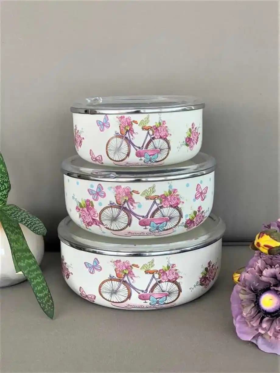 Emaye Saklama Kabı ile Mutfak ve Dekorasyonda Şıklık ve Dayanıklılık Sağlayın