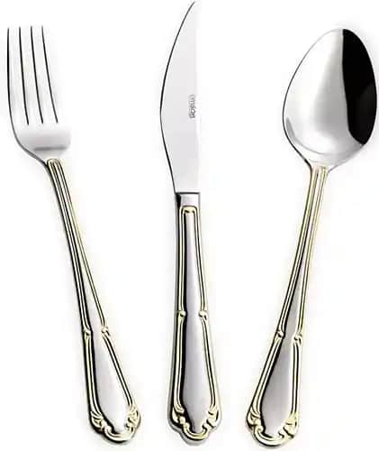 Emsan Göksu Gold Çatal Bıçak Takımı: Şıklık ve Dayanıklılığı Bir Arada Sunan Mutfak Seti
