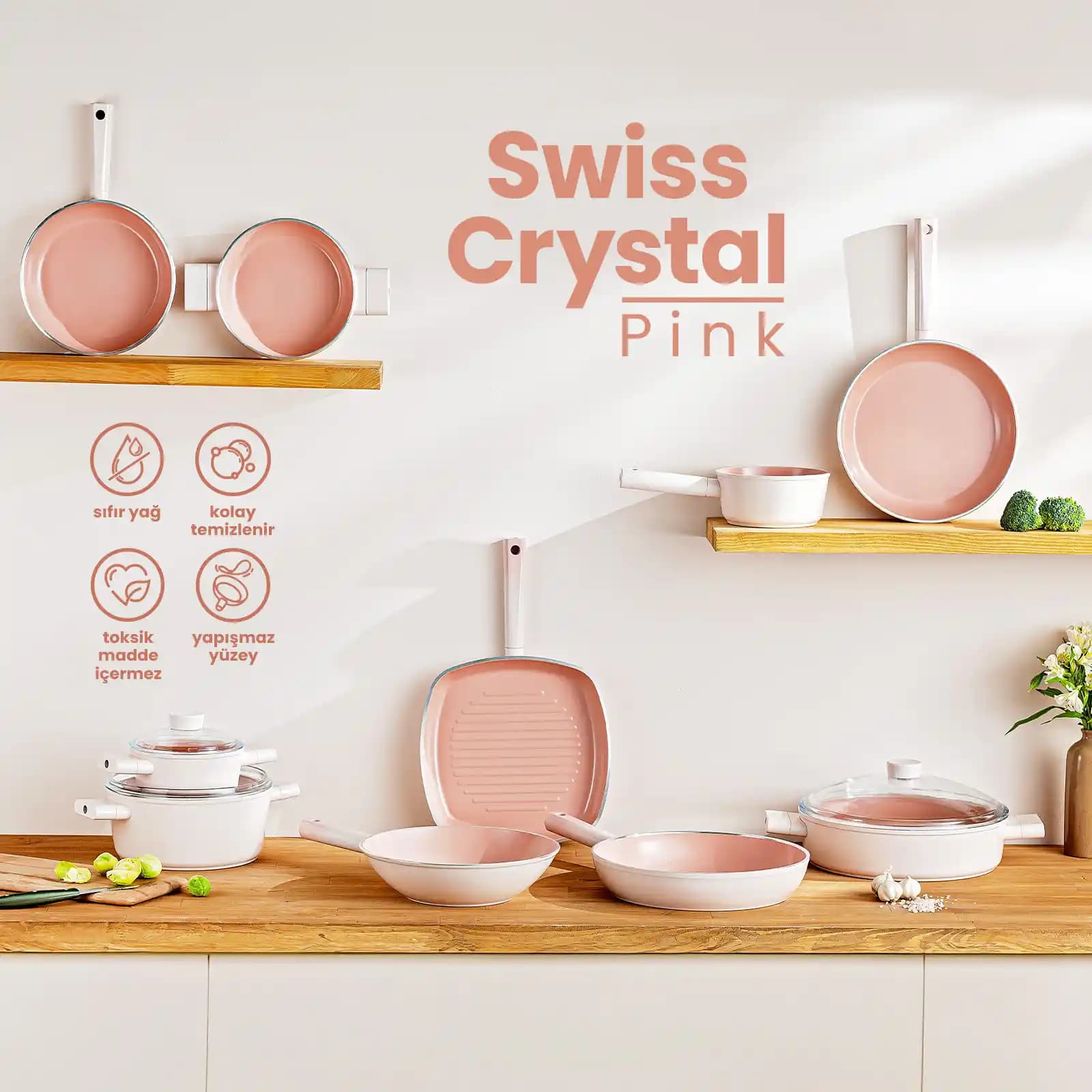 Emsan Swiss Crystal Tava: Modern Tasarım ve Dayanıklılık ile Mutfağınızı Yenileyin