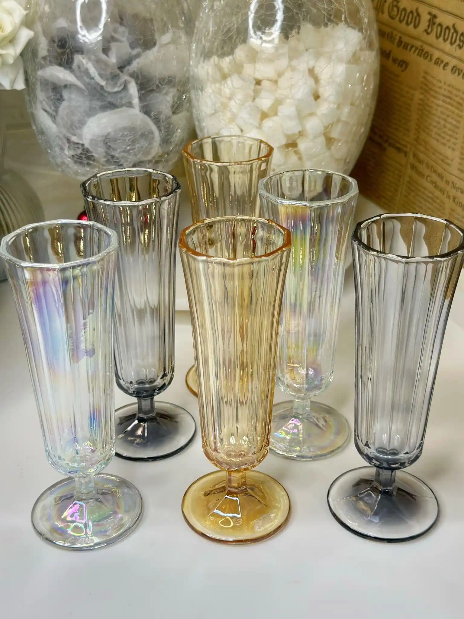 Flüt Bardak Dekoratif ve Sanatsal Tasarımlarla Evinize Şıklık Katın