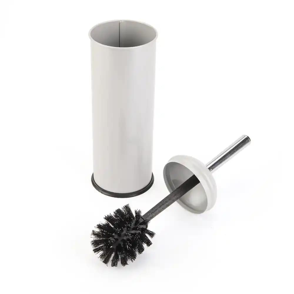 Gri Tuvalet Fırçası ile Banyo Dekorasyonunda Modern ve Şık Dokunuşlar