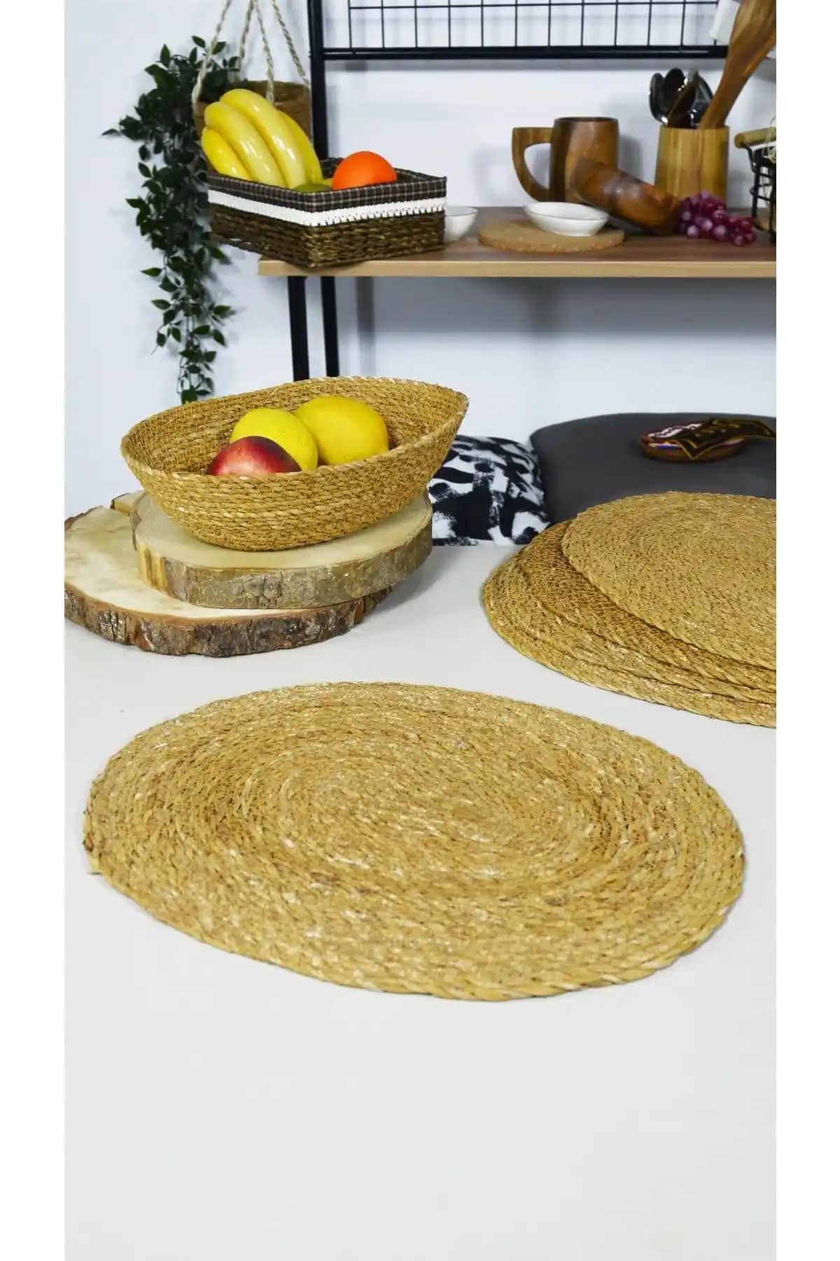 Hasır Amerikan Servis 6'lı Setler ile Sofralarınıza Şıklık ve Doğallık Katın