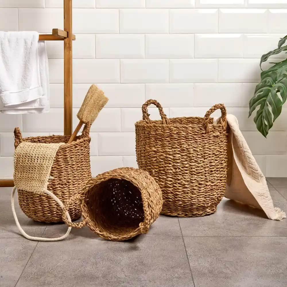 Hasır Büyük Sepetlerle Dekorasyonda Doğal ve Şık Çözümler Sunan Pratik Ürünler