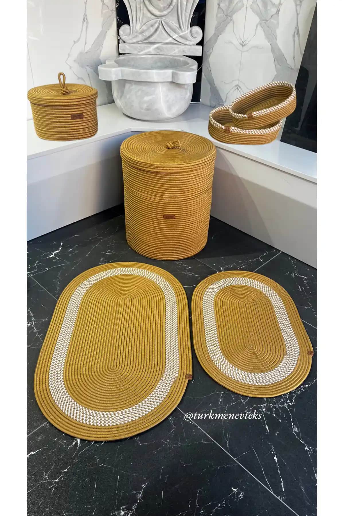 Hasır Kirli Sepetleri Setleri: Estetik ve Fonksiyonel Çözüm Olarak Kullanım Alanları