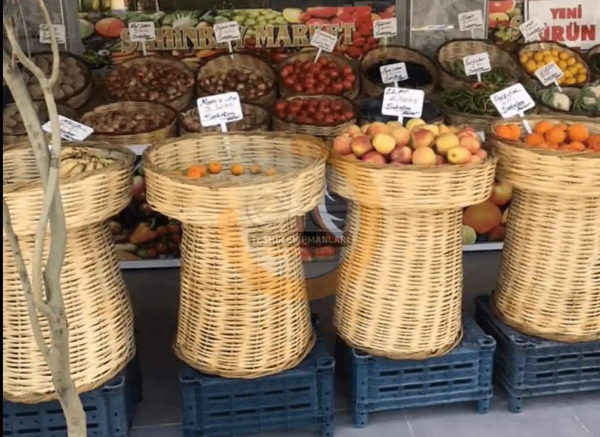 Hasır Teşhir Sepetleri ile Dekorasyonda Doğal ve Şık Dokunuşlar