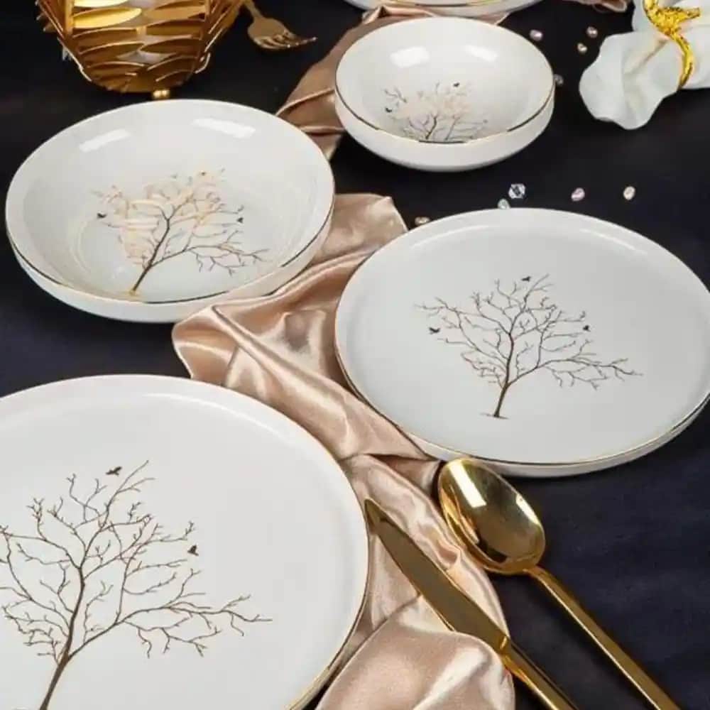 Hayat Ağacı Temalı Yemek Takımlarıyla Sofralarınıza Doğal ve Anlamlı Dokunuşlar Ekleyin