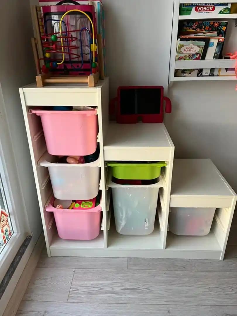 IKEA Trofast oyuncak dolabı ile çocuk odalarında fonksiyonel ve şık düzen çözümleri