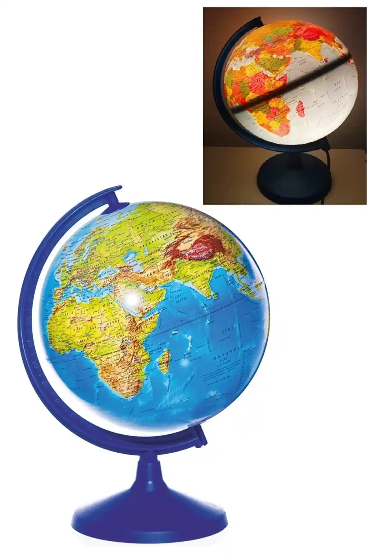 Işıklı Dünya Küresi Dekorasyon ve Eğitim Amaçlı Modern Tasarımlar