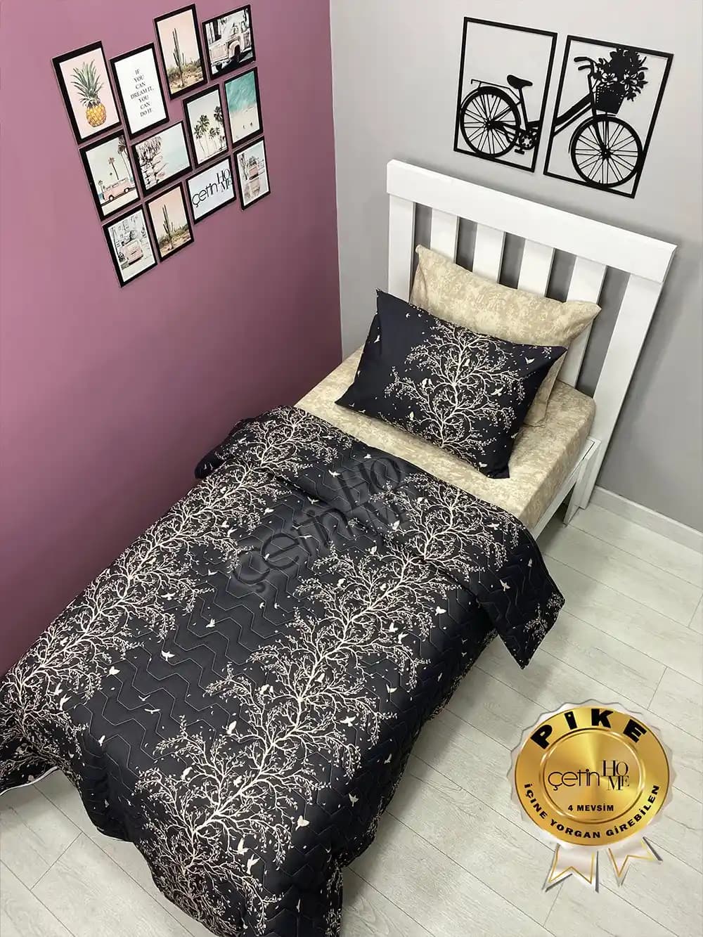 Kapitone Pike Takımı ile Yatak Odasında Şıklık ve Konforun Birleşimi