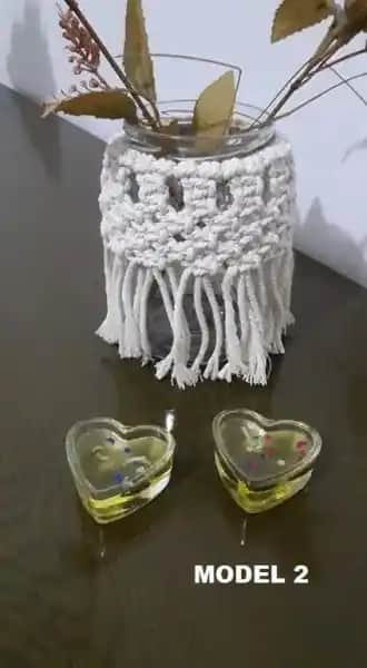 Kavanoz Makrome Mumluklarla Dekorasyonunuzu Yenileyin ve Sıcak Bir Atmosfer Yaratın