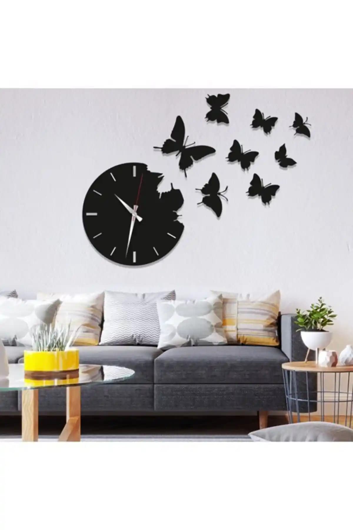Kelebekli Duvar Saati ile Mekanlara Estetik ve Zarif Dokunuşlar Yapın