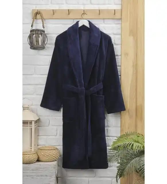 Lacivert Bornoz Dekorasyonda Şıklık ve Fonksiyonelliğin Buluşması