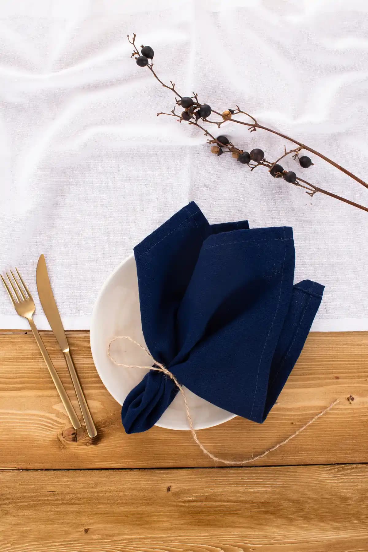 Lacivert Peçete ile Dekorasyonda Zarafet ve Şıklık Yaratma Rehberi