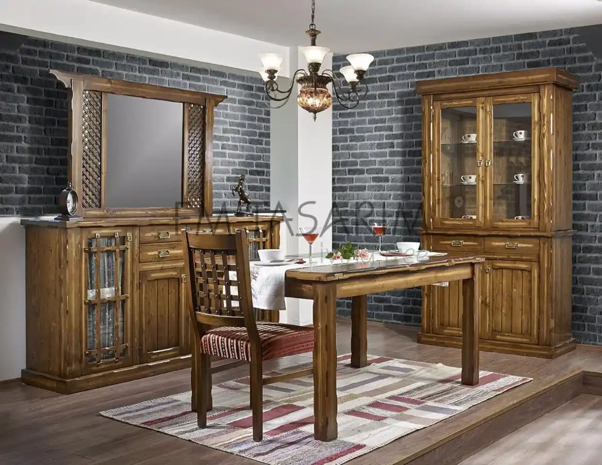 Masif Yemek Odası Takımı ile Evinize Doğal ve Şık Bir Atmosfer Yaratın