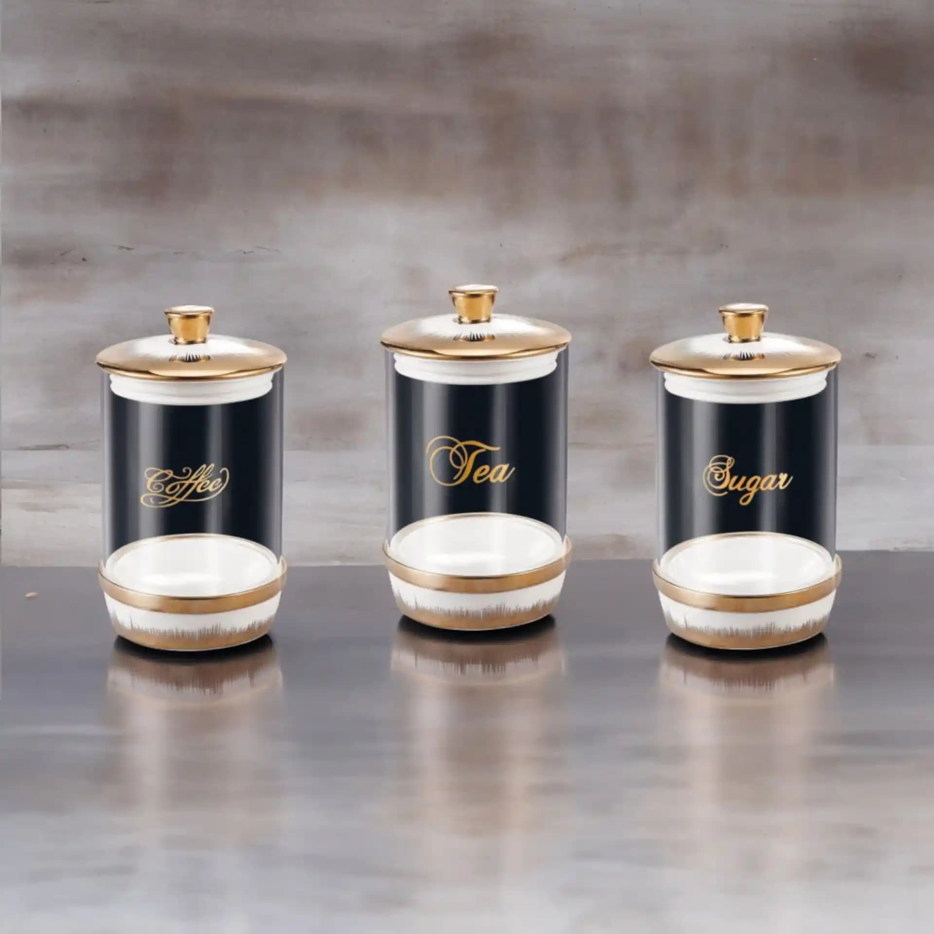 Mermer Desenli Baharat Takımlarıyla Modern ve Şık Mutfak Dekorasyonu