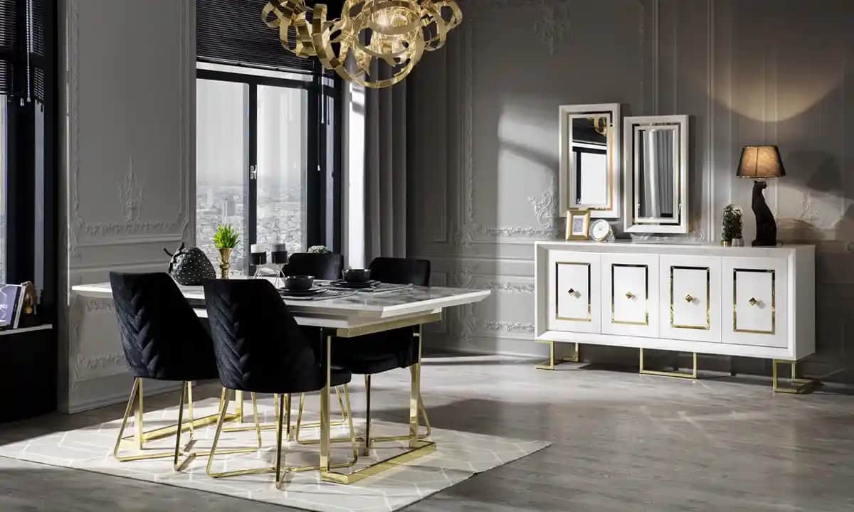 Mermer Yemek Odası Takımları: Estetik ve Dayanıklılığı Bir Arada Sunar