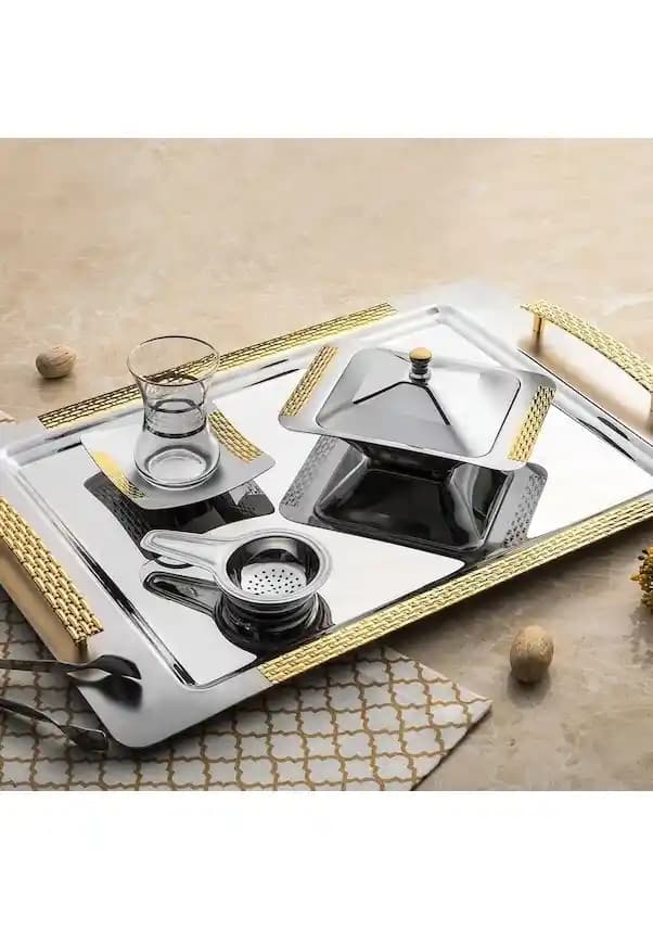 Nehir Çay Tepsisi: Doğal ve Şık Tasarımlarla Dekorasyonunuza Zarafet Katın