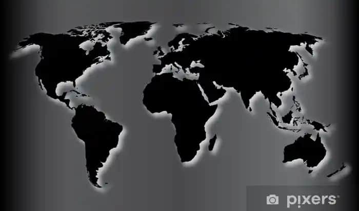 Siyah Dünya Haritası ile Modern ve Şık Dekorasyon Fikirleri ve Kullanım İpuçları