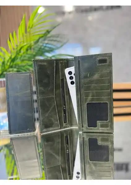 Tios Deri Deri Cüzdan Telefon Bölmeli Günlük ve Şık Kullanım için Ideal Tercih