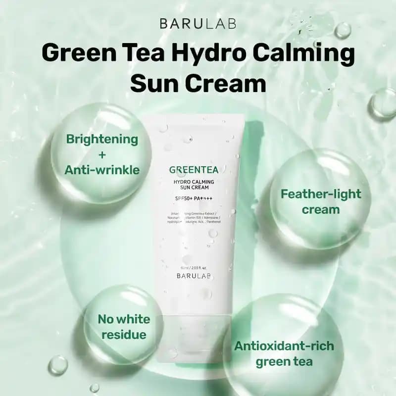 Yeşil Çay İçerikli Hidro Rahatlatıcı Güneş Kremi: Doğal ve Hafif Koruma Seçeneği