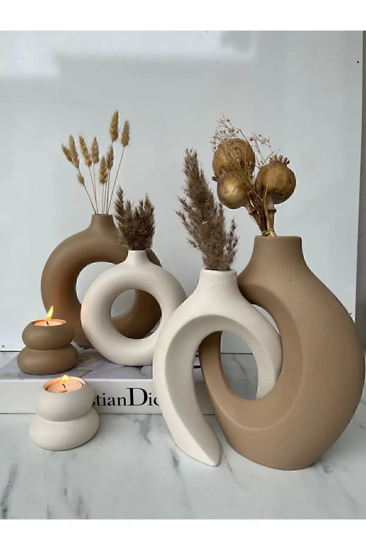 HomeELA-HOME Sevgili Vazo Seti: Modern ve Fonksiyonel Tasarım