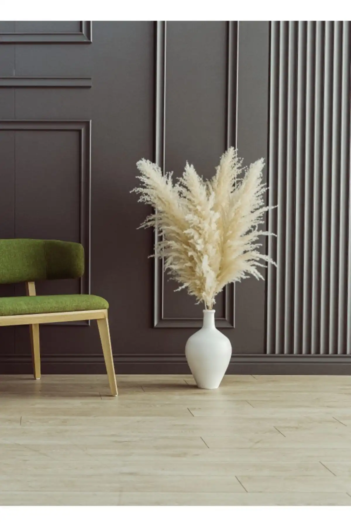 F&F HOME Seramik Vazo ve Pampas Seti: Estetik ve Fonksiyonel Tasarım