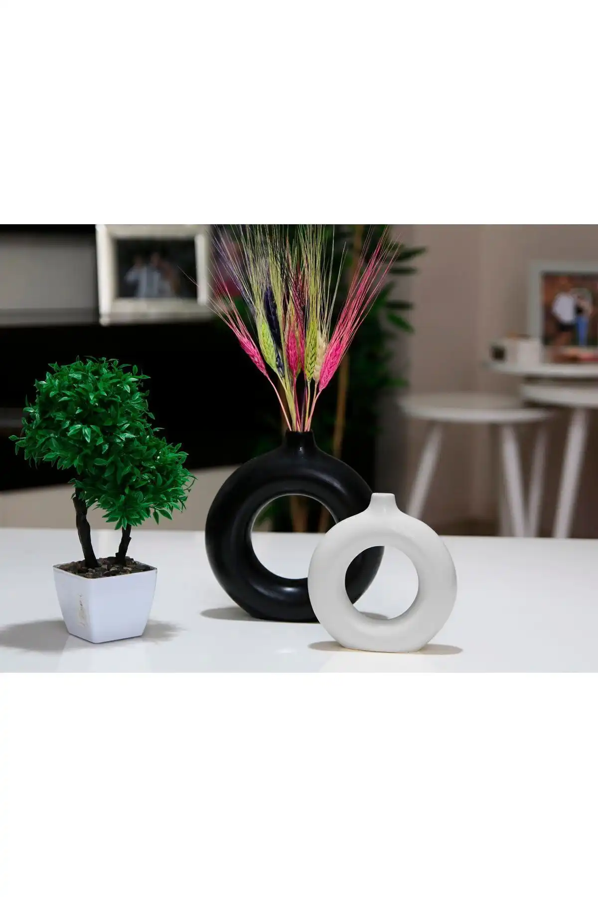 Stonnish Halka Vazo Dual Color Serisi: Modern ve Şık Tasarım