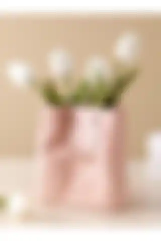 Peony Studio Dekoratif Çanta Vazo CB001-PK: Modern ve Şık Tasarım