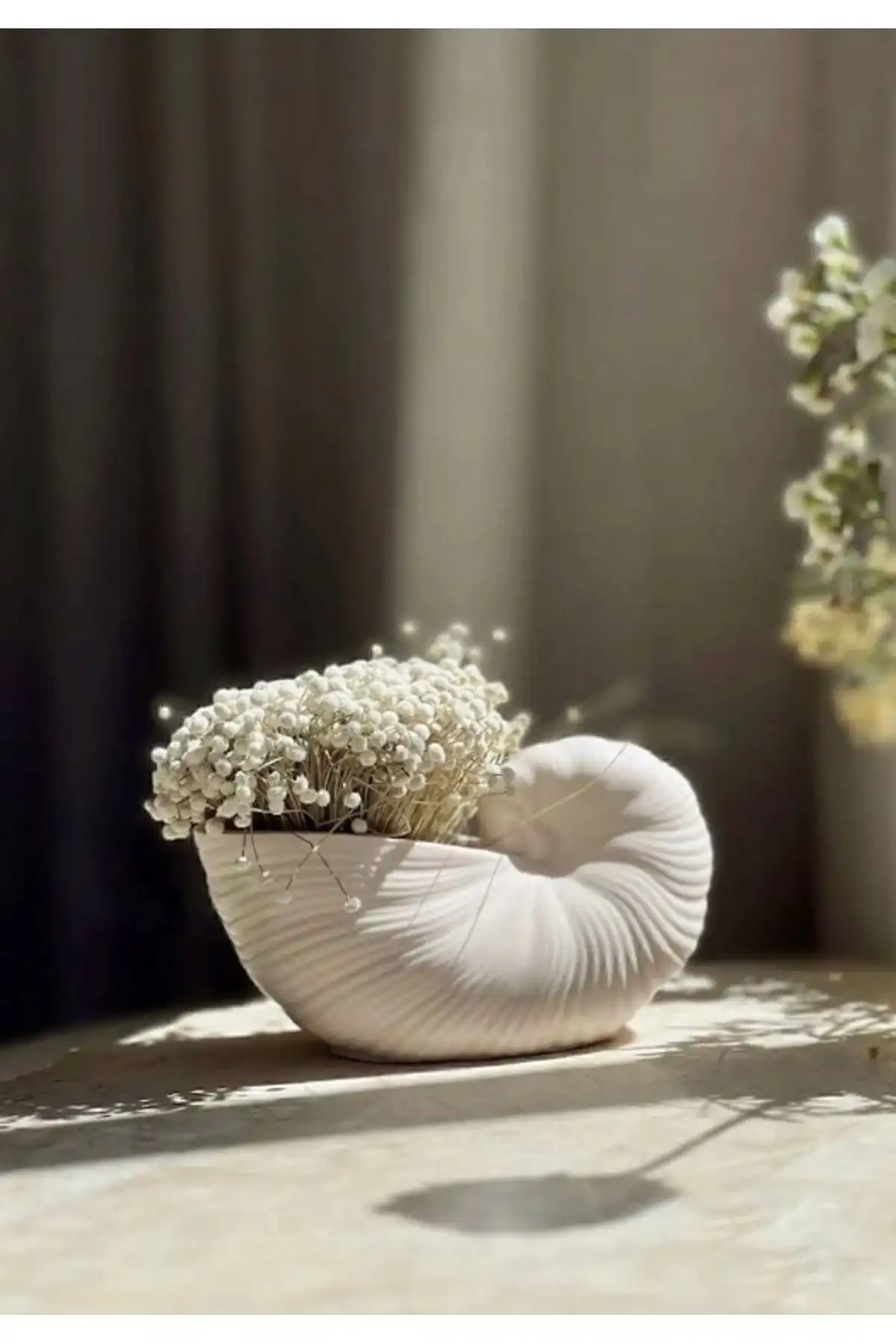 AYME Decoration Deniz Kabuğu Şeklinde Dekoratif Vazo ile Evinizi Renklendirin